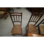 2 mahogany chairs