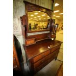 Victorian walnut dressing table