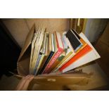 Box of art books