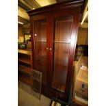 Mahogany display cabinet with lights