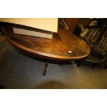 Victorian walnut oval breakfast table