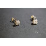 18ct Diamond Cluster Earrings (1.00ct)