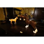 3 Beswick Horses