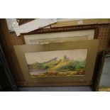 2 Joan Rickhard watercolours and Cedric Grey watercolour - local scenes