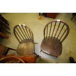 3 Ercol Elm Chairs (A/F)