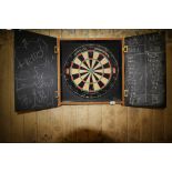 Dartboard in Cabinet