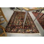 Persian Hamadan Vase of flowers rug