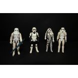 Star Wars Figures - Imperial Storm Trooper, At At Driver, Imperial Storm Trooper, Biker Scout