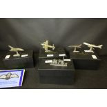Royal Hampshire Art Foundry Pewter Models - Lancaster Bomber and Spitfire, 747, Concorde, Tornado,