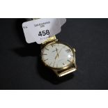 Garrard 9ct gold presentation watch