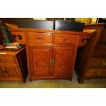 Chinese hardwood cupboard