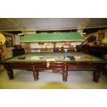 John Taylor & Son 'Edinburgh' Championship Snooker Table with Scoreboards, Cues, set of Bonzoline