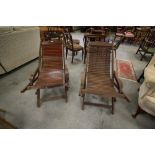 2 steamer chairs