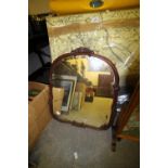 Mahogany shaped mirror