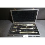 Cased drawing instruments