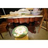 Mahogany Marble Top Washstand