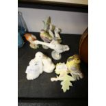 Selection of Royal Worcester, NAO Lladro birds