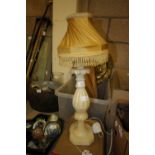 Alabaster table lamp