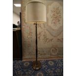 Wooden standard lamp