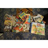 Quantity of vintage board games and Airfix/Matchbox models