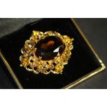 Large Victorian style costume jewellery brooch