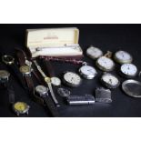 Boxed mixed Victorian pocket watch and other watches