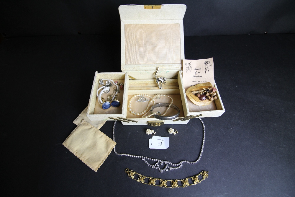 Box of mixed costume jewellery