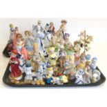 Two trays of ceramic figures Condition reports are not availabe for our Interiors Sales.