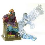 Royal Doulton Old King also The Storm, Eagle. Condition reports are not availabe for our Interiors