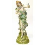 Royal Turn Austria figure of a Maiden and Dove. Condition reports are not availabe for our Interiors