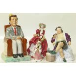 Royal Doulton Old King Cole, Top O' The Hill, Judge Bunnykins also a Kevin Francis Kennedy character