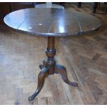 George III oak tripod table. Condition reports are not availabe for our Interiors Sales.