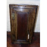 George III oak corner cupboard. Condition reports are not availabe for our Interiors Sales.
