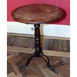George III oak tripod table, 45cm diameter. Condition reports are not availabe for our Interiors
