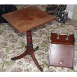 19th century mahogany tripod table and purdonium. Condition reports are not available for our