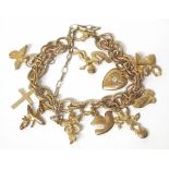 9ct gold charm bracelet Condition reports are not available for our Interiors Sales.