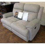 "Gracy" two seater double recliner in Darwin mink. Condition reports are not available for our