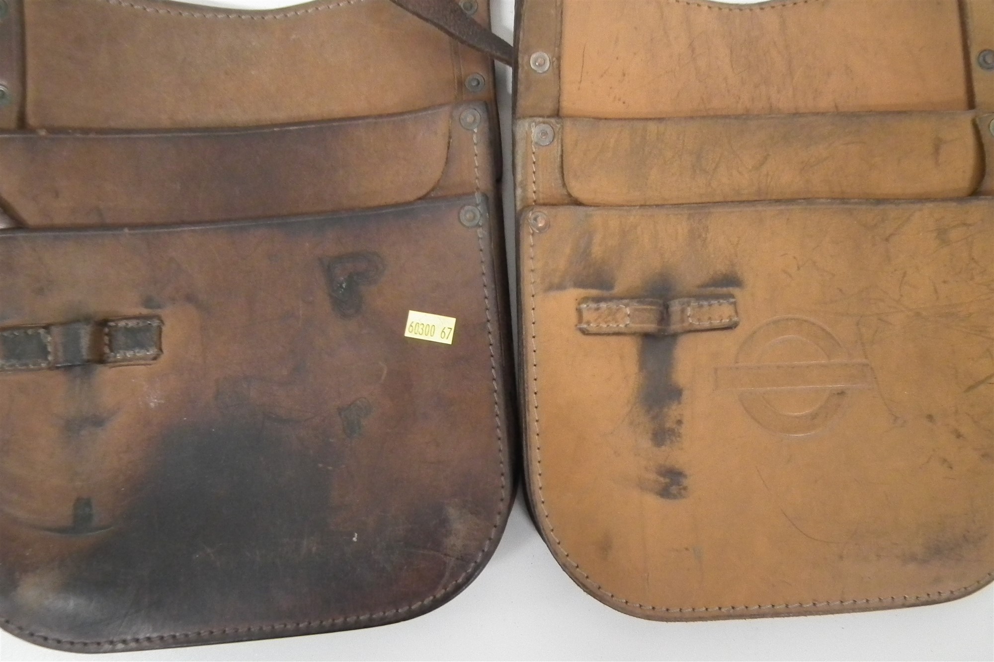 London Transport bus conductor's leather cash bag, and one other - Image 2 of 3