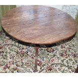 George III mahogany tripod table, 100cm diameter. Condition reports are not available for our
