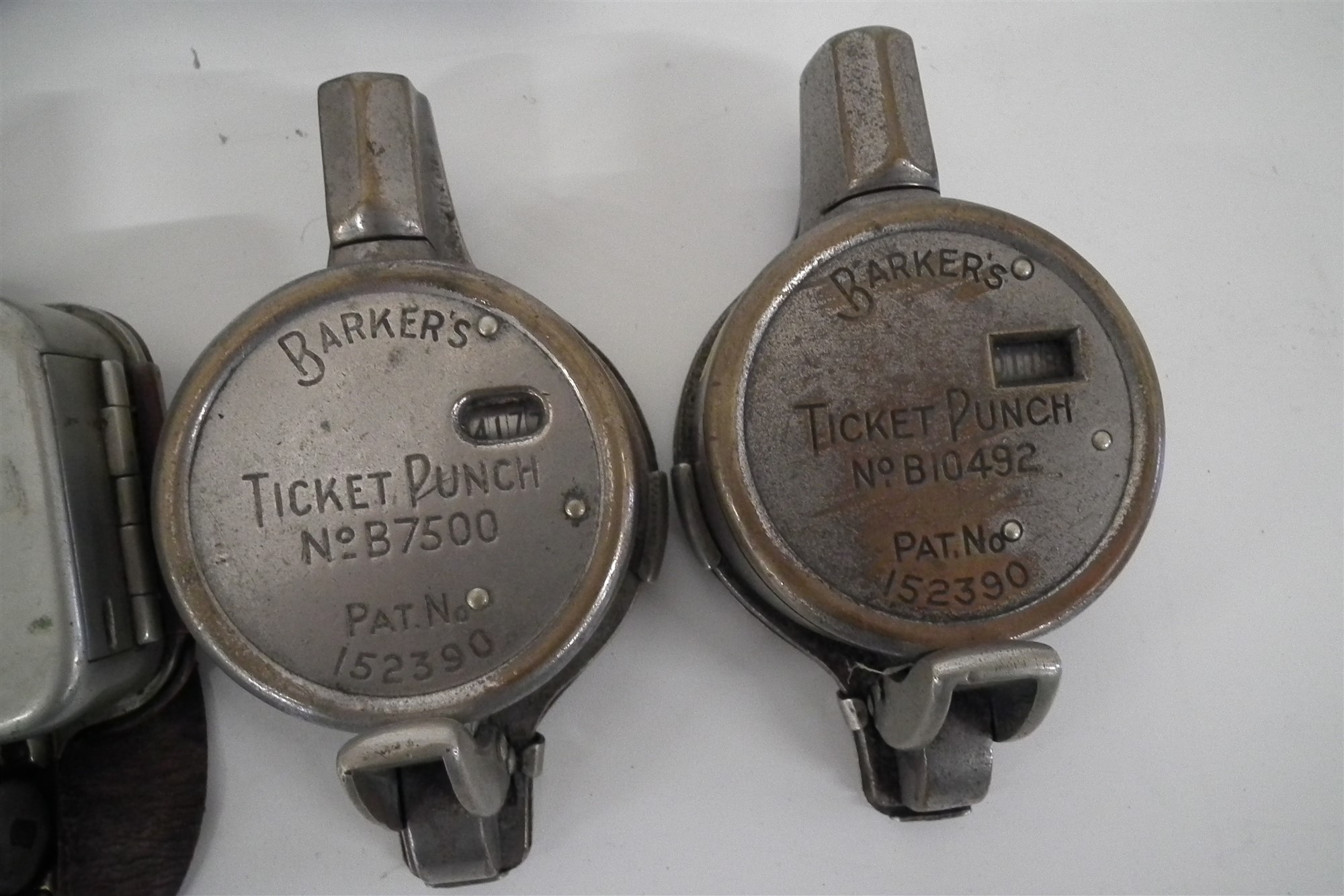 Williamson bus ticket punch number 23671 together with two Barker's Ticket Punches. - Image 2 of 5
