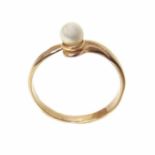14ct gold Russian mark pearl single pearl set ring Condition reports are not available for our