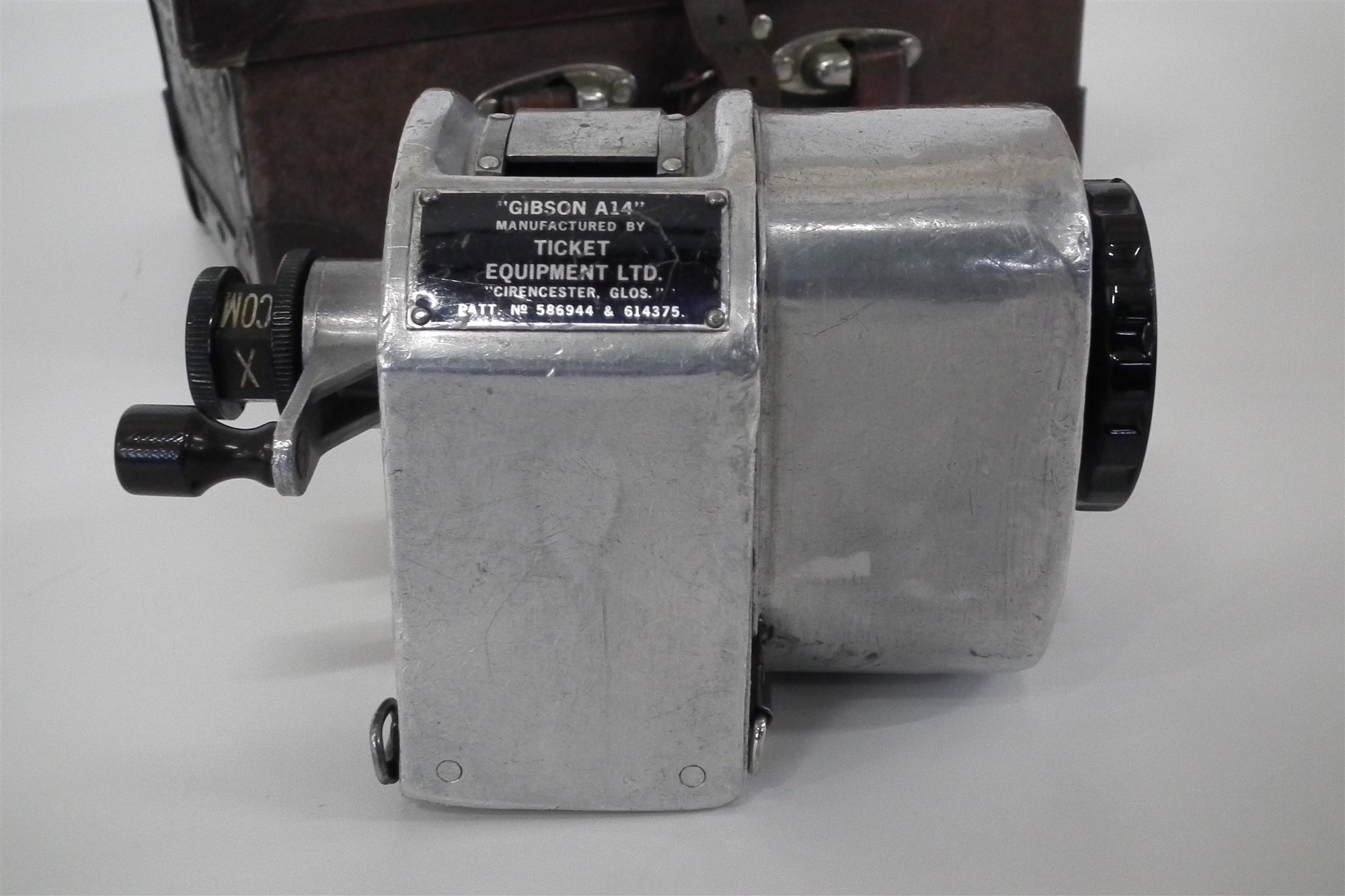 Gibson A14 London Transport Bus ticket machine no. 30853 with case and roll of paper. - Image 3 of 5