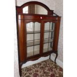 Edwardian mahogany and inlaid display cabinet. Condition reports are not available for our Interiors