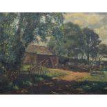 Horace A. Buttery (exh.1923-27), Farmyard scene, signed and dated 1923, oil on canvas, 50 x 64.