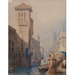 Samuel Prout O.W.S. (1783-1852), "Venice", unsigned, titled on gallery label - 'The Rembrandt
