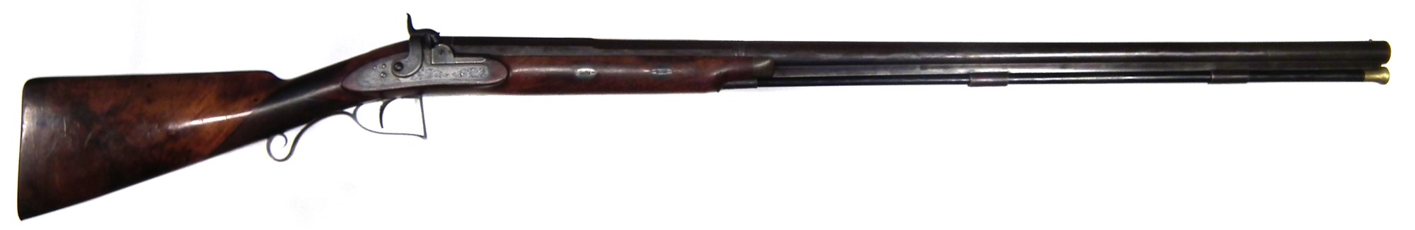 Wallis of Hull 6 bore percussion sporting gun, with Spanish form barrel engraved with Myton Gate