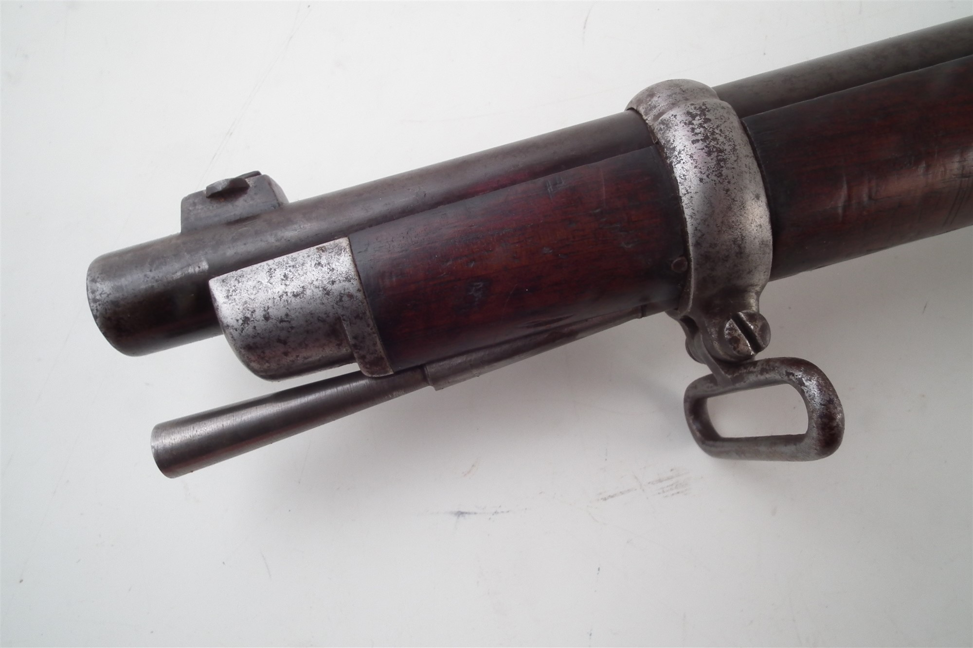 Westley Richards .450 Monkey Tail breech loading percussion carbine, serial number 7103, with - Image 8 of 17