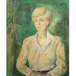 Emmanuel Levy (1900-1986), "Pat", signed and dated '82, titled on verso, oil on board, 78.5 x 65.