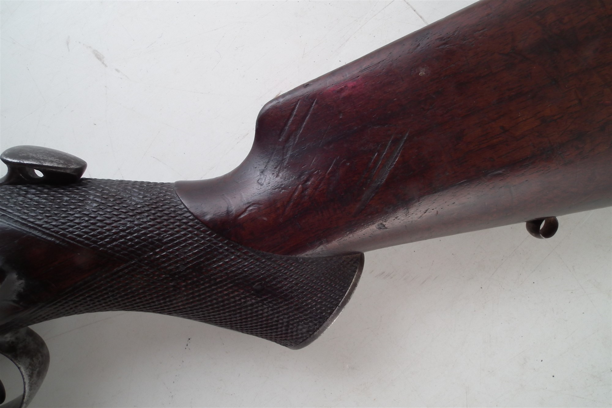 Westley Richards .450 Monkey Tail breech loading percussion carbine, serial number 7103, with - Image 7 of 17