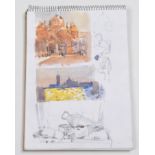 Gordon Radford (1936-2015), Sketchpad made by the artist mainly capturing holiday destinations